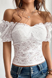 Off-Shoulder Lace Blouse