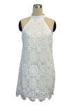 Crochet Halter Casual Dress