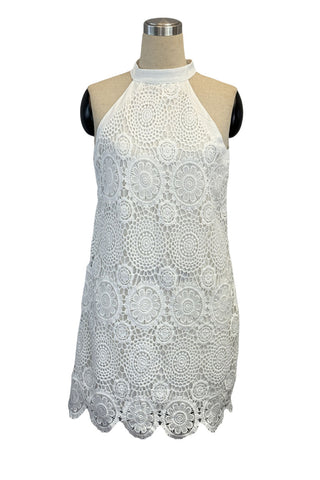 Crochet Halter Casual Dress