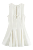 Bow-Tie A-Line Casual Dress