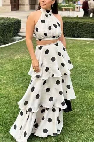 Polka Dot Skirt Set