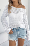 Off-Shoulder Knit Sweater