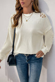 Cutout Detail Casual Top
