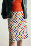 Vibrant Polka Dot Mini Dress