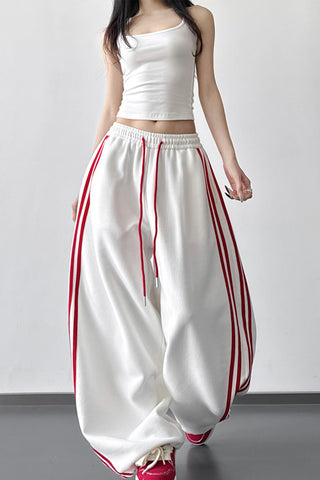 Relaxed Stripe Casual Pants