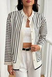 Striped Button-Up Blouse