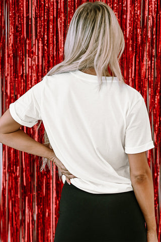 Balloon Dog Print Crew Neck T Shirt