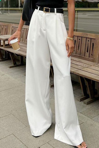 Wide-Leg Casual Pants