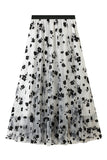 Floral Chiffon Maxi Skirt