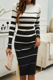 Striped Knit Bodycon Dress