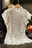 Ruffled Polka Dot T-Shirt