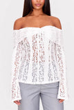 Off-Shoulder Lace Blouse