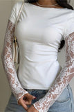 Lace Sleeve T-Shirt