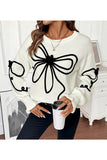 Bow-Accent Sweater