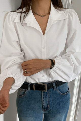 Elegant Button-Front Blouse for Versatile Style