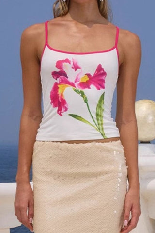 Floral Strap Camisole Top