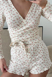 Floral Wrap Short Set
