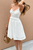Lace-Trimmed Sundress with Spaghetti Straps