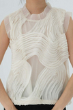 Textured Sleeveless Tank Top