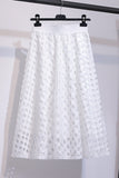 Elegant Cut-Out Midi Skirt
