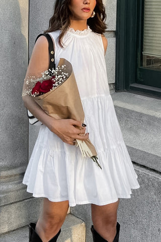 Sleeveless Tiered Casual Dress