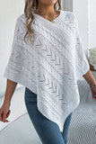 Cable Knit Poncho Sweater