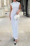 Sleeveless Polka Dot Dress