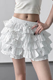 Layered Ruffle Casual Shorts