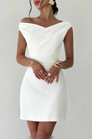 Off-Shoulder Casual Mini Dress