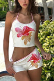 Floral Print Shorts Set