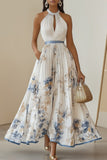 Elegant Halter Maxi Dress