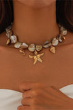 Seashell Charm Statement Necklace