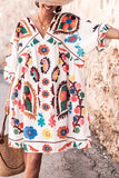 Boho Printed Casual Dress
