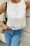 Sleeveless Floral Tank Top