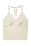 Lace-Trimmed Tie-Back Cami