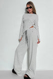 Striped Tie-Waist Pants Set