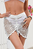 Crochet Drawstring Beach Cover-Up Skirt
