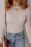 Elegant Lace Long Sleeve Tee
