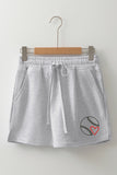 Baseball Heart French Skort