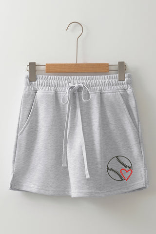 Baseball Heart French Skort
