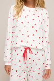 Heart Print Lounge Set