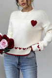 Heart Detail Casual Sweater