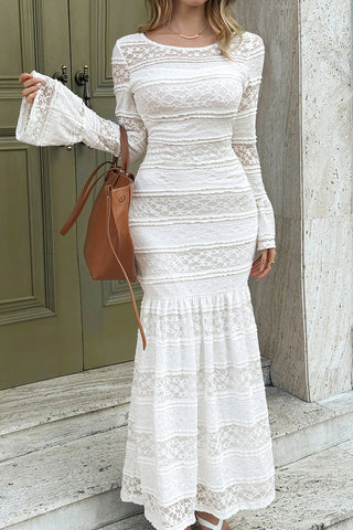 Elegant Long Sleeve Lace Dress