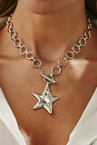 Chunky Chain Necklace with Star Pendant