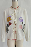 Floral Tie-Front Cardigan