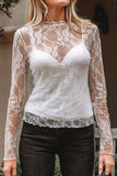 Mock Neck Slim Fit Long Sleeve Top