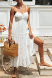 Lace-Trim Spaghetti Strap Sundress