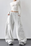 Wide-Leg Pocket Casual Pants