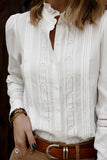 Eyelet Lace Trim Blouse
