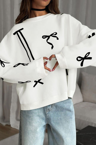 Stylish Bow Detail Sweater